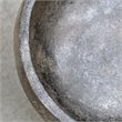 Uttermost Brixton Coastal Terracotta Decorative Bowl in Aged Black and Gold