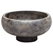 Uttermost Brixton Coastal Terracotta Decorative Bowl in Aged Black and Gold