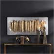 Uttermost Lev Contemporary Iron Metal Wall Decor in Antique Gold