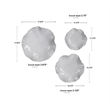 Uttermost Abella Coastal Ceramic Wall Decor in White (Set of 3)