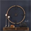 Uttermost Marcelo Modern Firwood and Iron Wall Clock in Natural