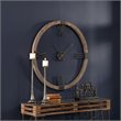 Uttermost Marcelo Modern Firwood and Iron Wall Clock in Natural