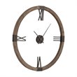 Uttermost Marcelo Modern Firwood and Iron Wall Clock in Natural