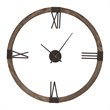 Uttermost Marcelo Modern Firwood and Iron Wall Clock in Natural