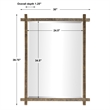 Uttermost Abanu Resin and MDF Wood Vanity Mirror in Antique Gold