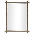 Uttermost Abanu Resin and MDF Wood Vanity Mirror in Antique Gold
