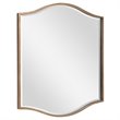 Uttermost Cerise Traditional MDF Metal Wall Mirror in Antique Gold