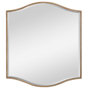 Uttermost Cerise Traditional MDF Metal Wall Mirror in Antique Gold
