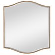 Uttermost Cerise Traditional MDF Metal Wall Mirror in Antique Gold