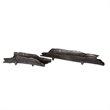Uttermost Caryn Contemporary Aluminum Tray in Black Nickel (Set of 2)