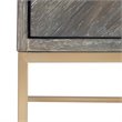 Uttermost Armistead MDF Wood and Steel Drawer Chest in Dark Walnut