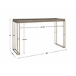 Uttermost Cardew Modern PU Steel and MDF Console Table in Charcoal Gray