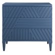 Uttermost Colby Modern MDF Wood Drawer Chest in Deep Sea Blue