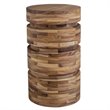 Uttermost Boone Coastal Acacia Wood Drink Table in Natural Finish