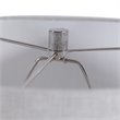 Uttermost Mikkel Farmhouse Ceramic Steel and Fabric Table Lamp in Charcoal