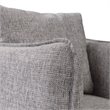 Uttermost Corben Contemporary Wood and Fabric Swivel Chair in Weathered Gray