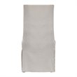 Uttermost Coley Coastal Wood and Fabric Armless Chair in Off White