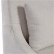 Uttermost Coley Coastal Wood and Fabric Armless Chair in Off White