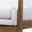 Uttermost Bev Farmhouse Wood and Fabric Accent Chair in White/Taupe