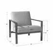 Uttermost Wills Wood Stainless Steel and Fabric Accent Chair in Antique Brass