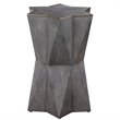 Uttermost Capella Polyurethane & MDF Accent Table in Charcoal Gray
