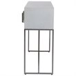 Uttermost Abaya MDF and Stainless Steel Console Table in Soft White