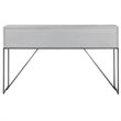 Uttermost Abaya MDF and Stainless Steel Console Table in Soft White