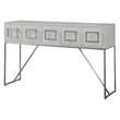 Uttermost Abaya MDF and Stainless Steel Console Table in Soft White