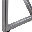 Uttermost Abaya MDF and Stainless Steel Console Table in Soft White