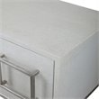 Uttermost Abaya MDF and Stainless Steel Console Table in Soft White