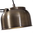Uttermost Bessemer Contemporary Steel Floor Lamp in Antique Brass