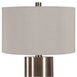 Uttermost Taria Contemporary Steel Table Lamp in Brushed Brass