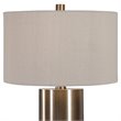 Uttermost Taria Contemporary Steel Table Lamp in Brushed Brass