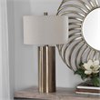 Uttermost Taria Contemporary Steel Table Lamp in Brushed Brass
