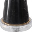 Uttermost Alastair Mid-Century Steel Marble & Fabric Table Lamp in Black
