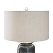 Uttermost Olesya Swirl Glass Iron and Crystal Table Lamp in Ocean Blue