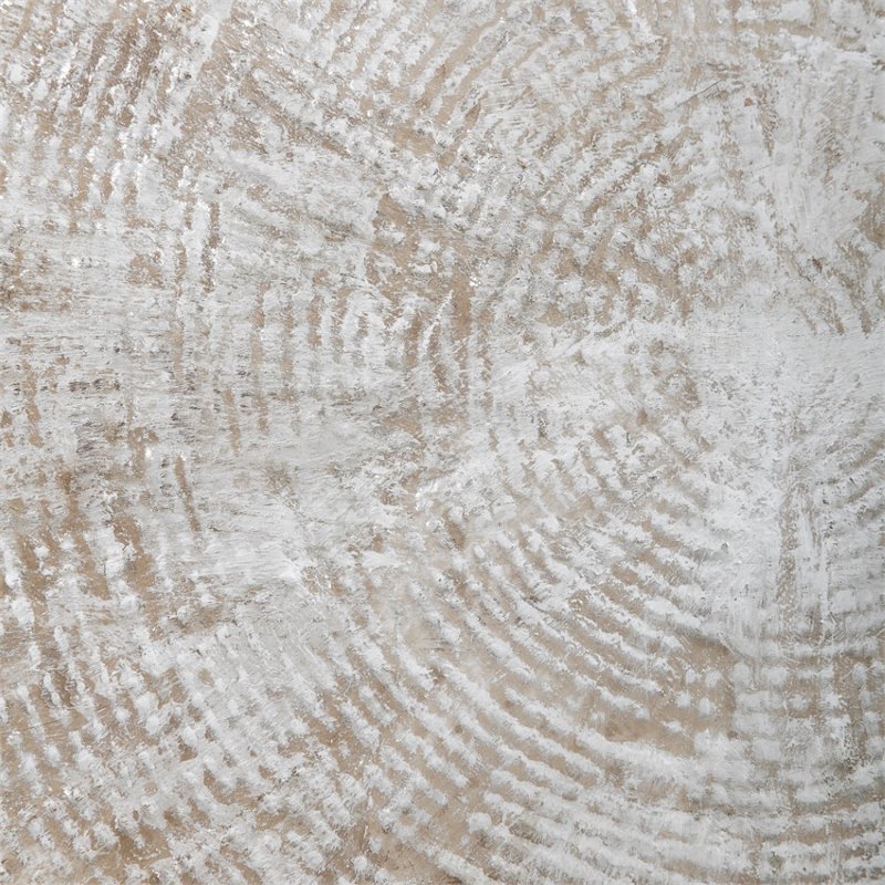 Uttermost Mesmerize Firwood and Plastic Abstract Hand Painted Art in Beige/White