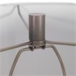 Uttermost Khalio Contemporary Steel and Fabric Table Lamp in Aged Gunmetal