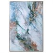 Uttermost Mercury Wood and Acrylic Abstract Hand Painted Art in White