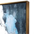 Uttermost Stormy Coastal Canvas and Wood Seas Hand Painted Canvas in Blue
