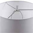 Uttermost Montauk Ceramic and Steel Striped Table Lamp in White and Indigo