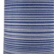 Uttermost Montauk Ceramic and Steel Striped Table Lamp in White and Indigo