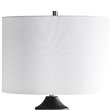 Uttermost Mendocino Modern Wood Steel and Fabric Table Lamp in Rustic Black