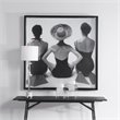 Uttermost Ladies Swimwear 1959 Pine Wood and Glass Fashion Print in Black