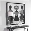 Uttermost Ladies Swimwear 1959 Pine Wood and Glass Fashion Print in Black