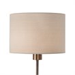 Uttermost Danyon Iron Crystal and Fabric Table Lamp in Antique Brass
