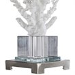 Uttermost Corallo Crystal Resin Iron and Fabric Table Lamp in White Coral
