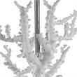 Uttermost Corallo Crystal Resin Iron and Fabric Table Lamp in White Coral