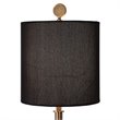 Uttermost Volante Iron Fabric and Crystal Table Lamp in Antique Brass