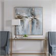 Uttermost Road Less Traveled Contemporary Wood and Canvas Abstract Art in Gray